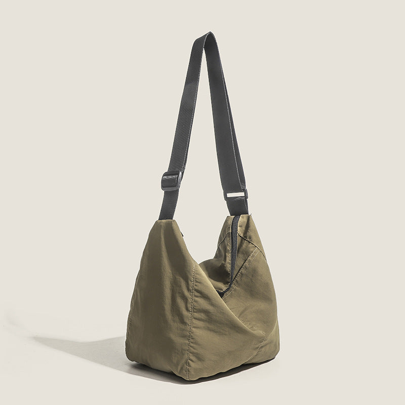 Lightweight Nylon Cloth Tote Bag Large Capacity Shoulder Crossbody Bag