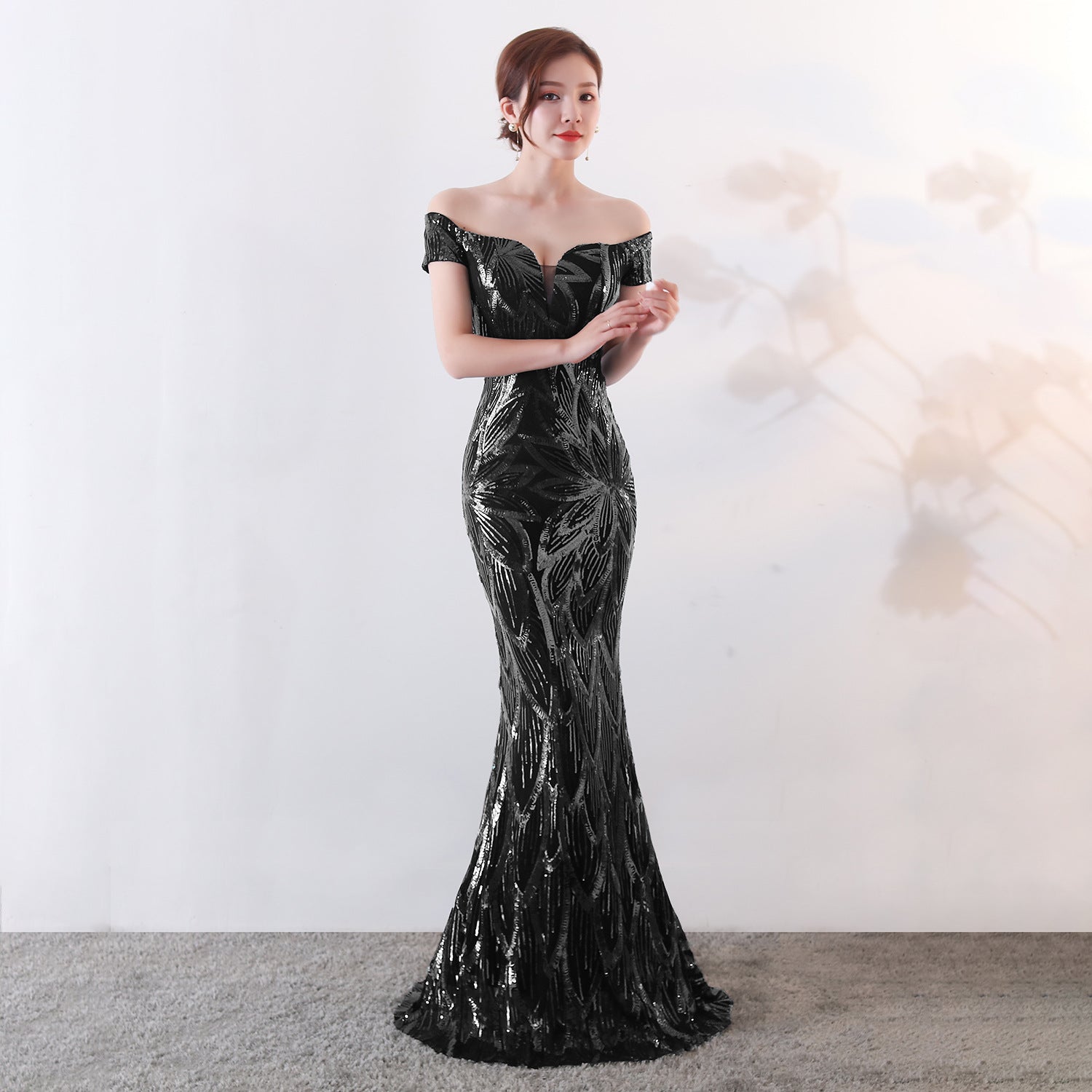 Sequins Sweetheart Mermaid Evening Dress