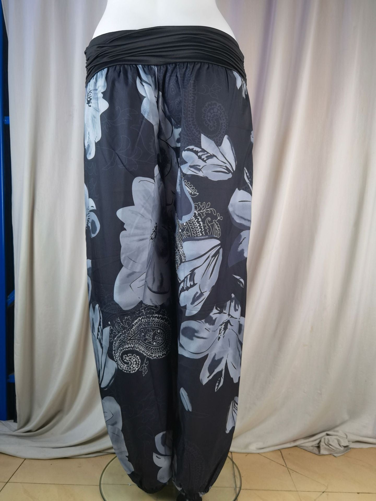 Women Printed Casual Wide-Leg Pants 72