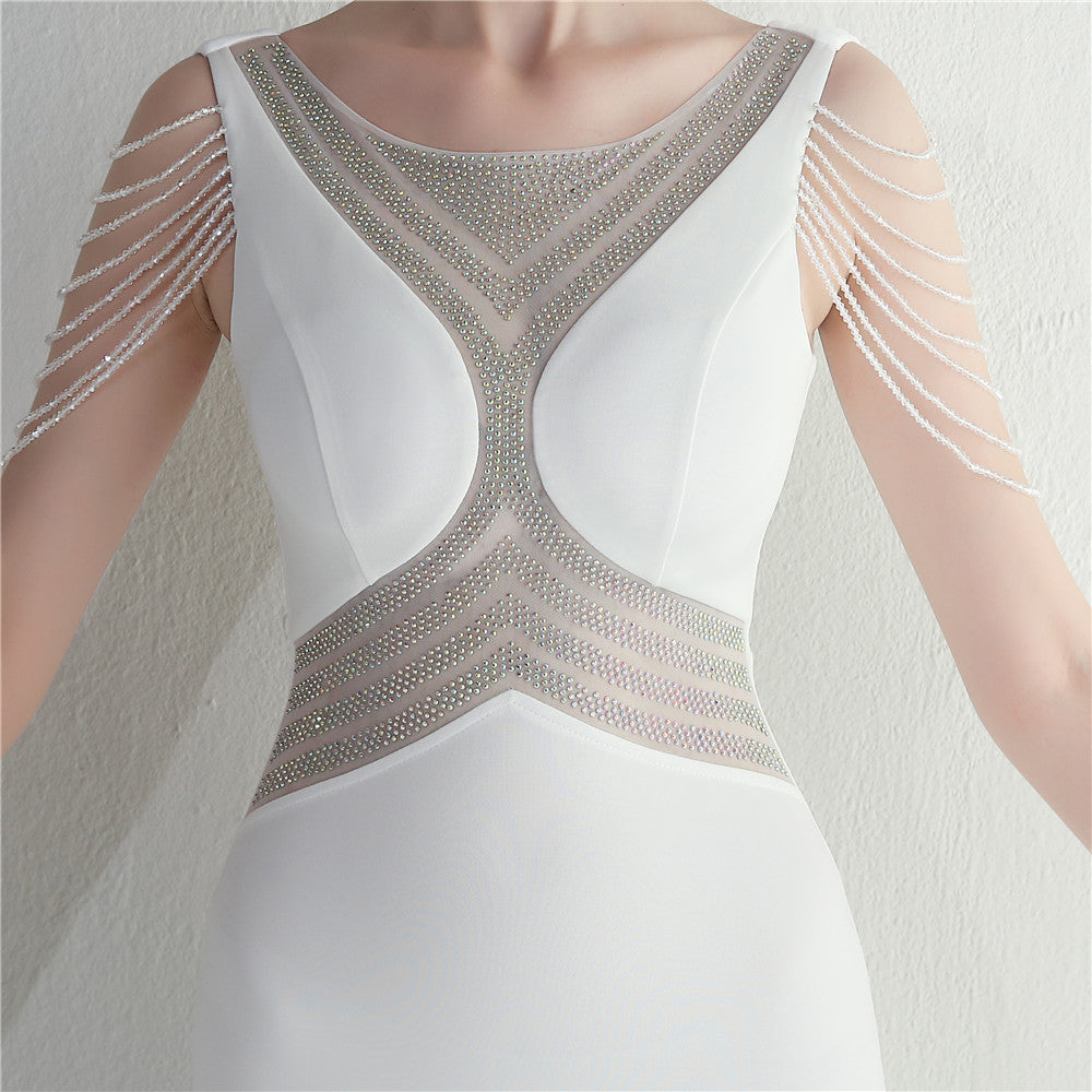 Beaded Gown Dinner Prom Long Evening Dress 49