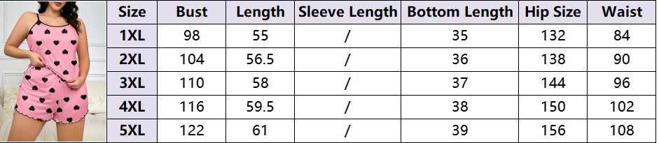 Women summer breathable home clothes suspender shorts pajamas two-piece set 10