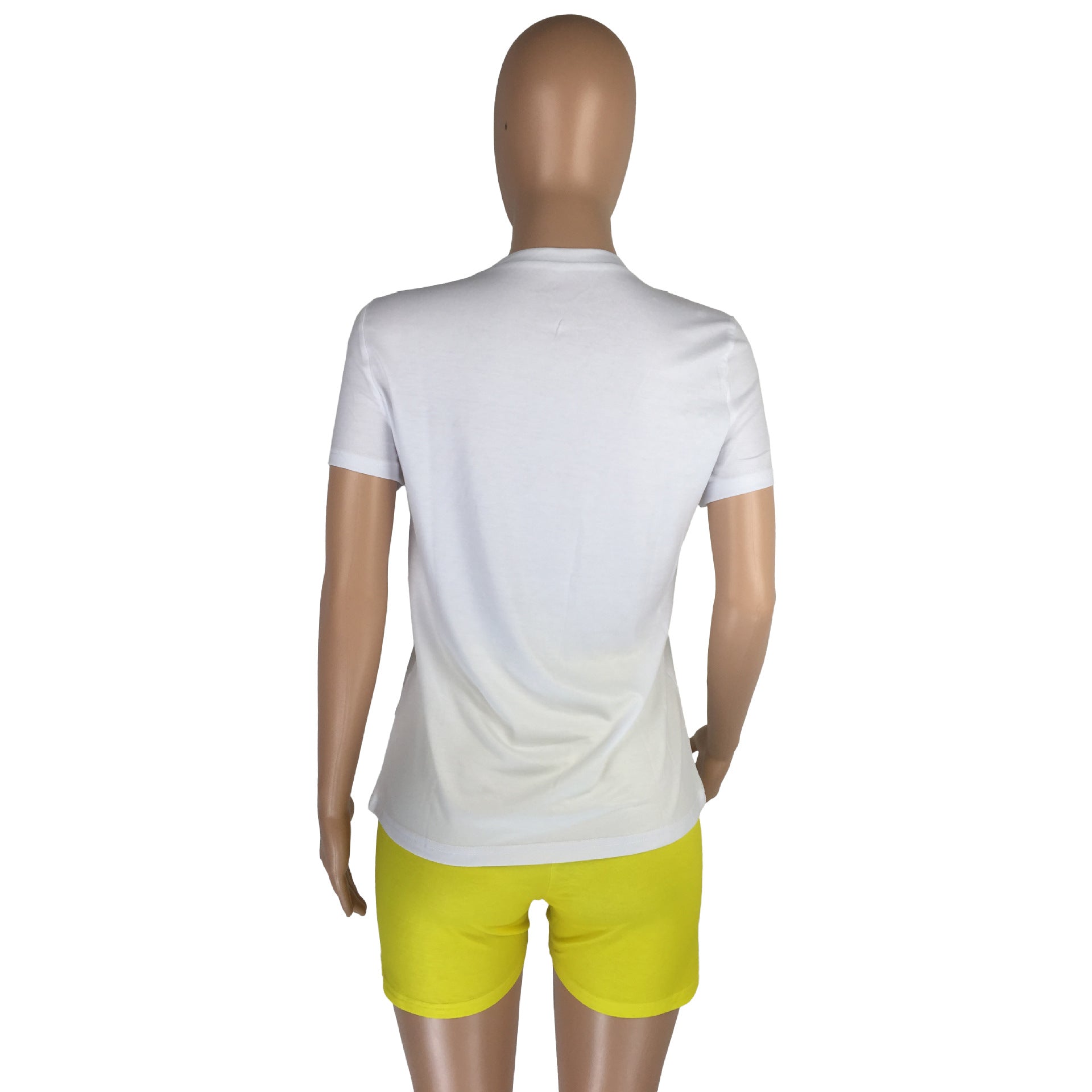 Women Casual Print Top + Shorts Two-Piece Set 15