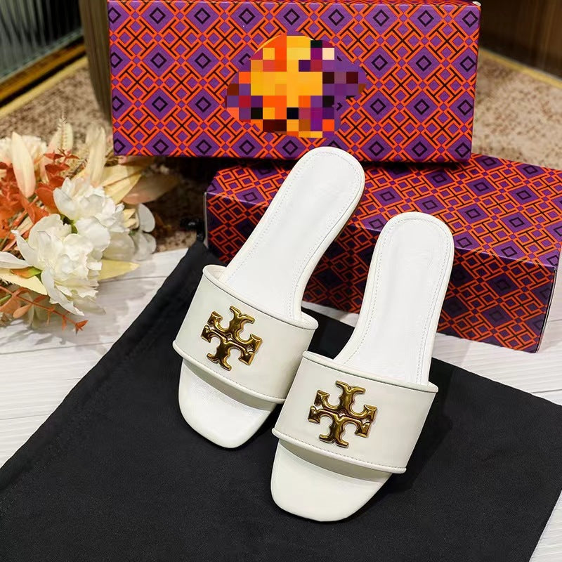 Flat bottom Casual summer one-line women's sandals Outdoor Wear comfortable fashion beach sandals 3