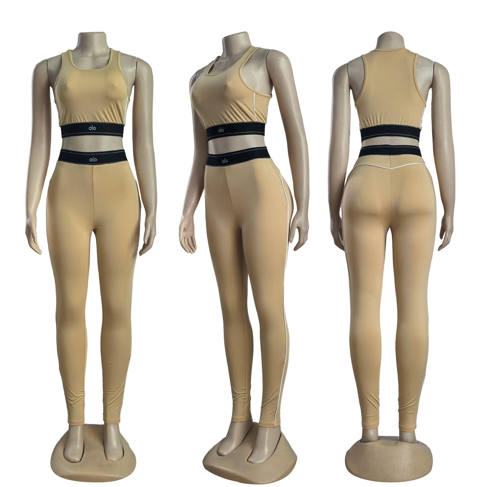 Women summer yoga sports vest and Pants two-piece set 6