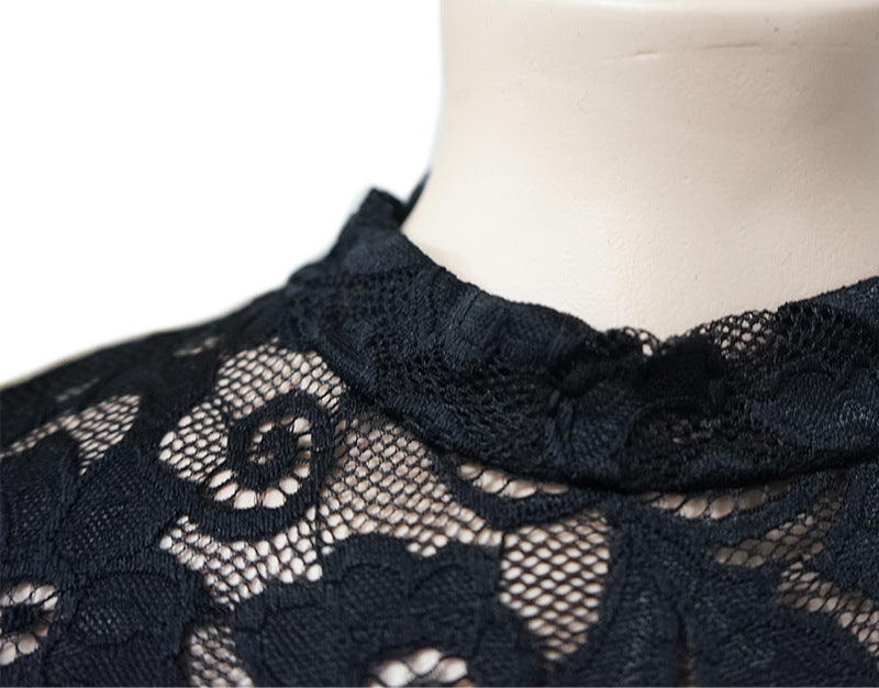 Plus Size Women See-Through Lace Bodycon Dress 18