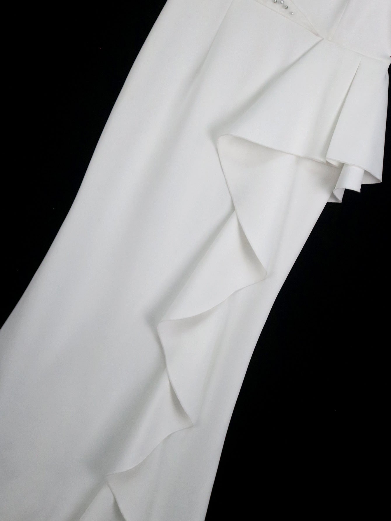 One-Shoulder Beaded Party Dress Chic Formal Bodycon Maxi Gown 10