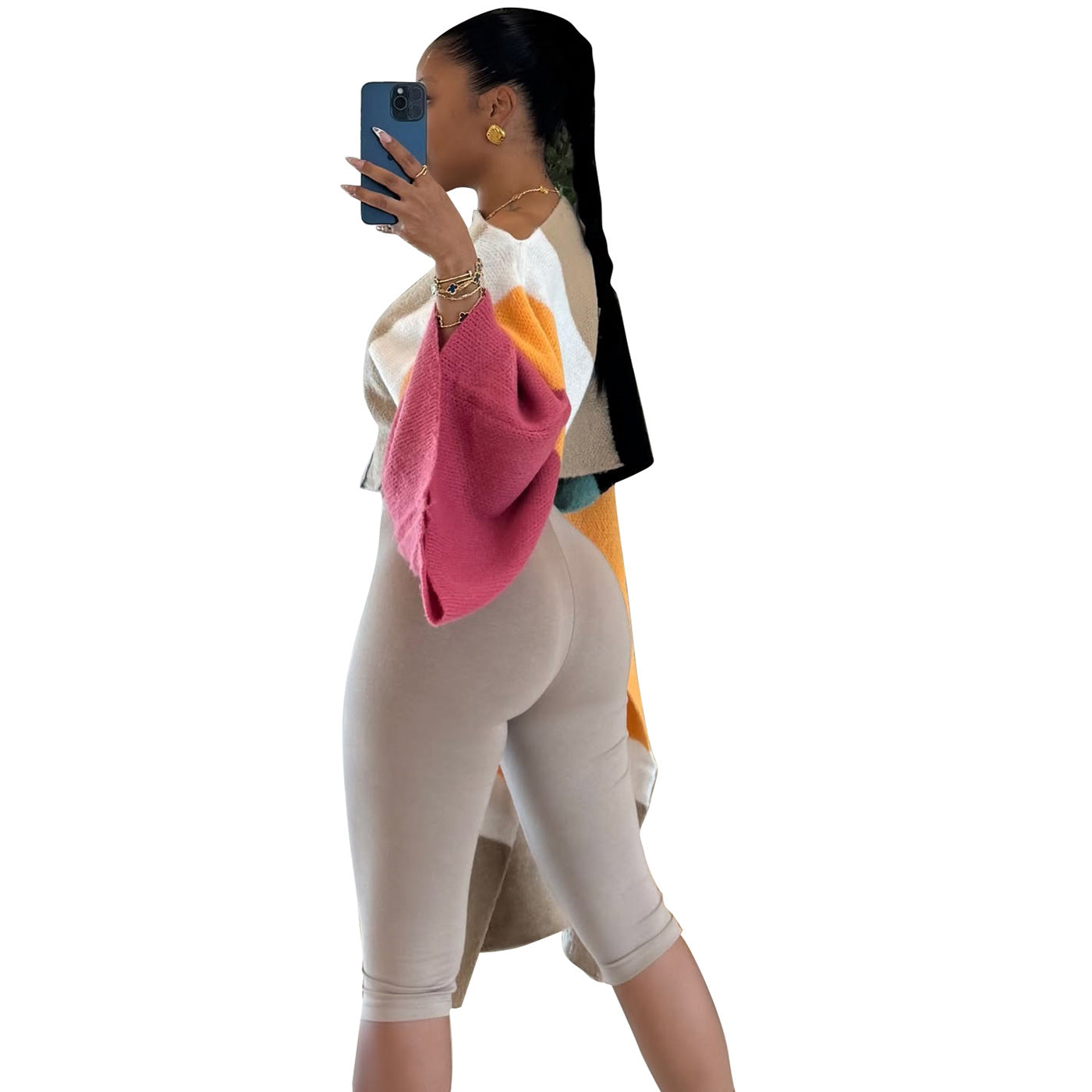 Women's Casual Knitting Asymmetrical Coat 7