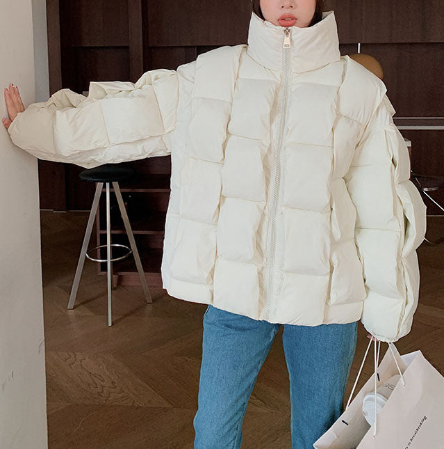 Oversize Clothing For Women In Winter Loose Cotton Padded Coat Down Jacket 4