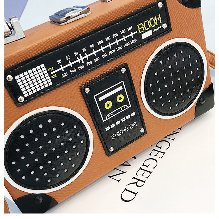 Radio Bag Box Shoulder Crossbody Bag Creative Style Funny Handbag For Women 20