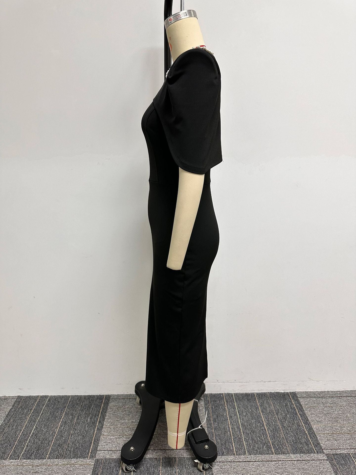 Casual Fashion Sleeveless Slim Back Slit Bodycon Dress Waistcoat Two-Piece Set 14