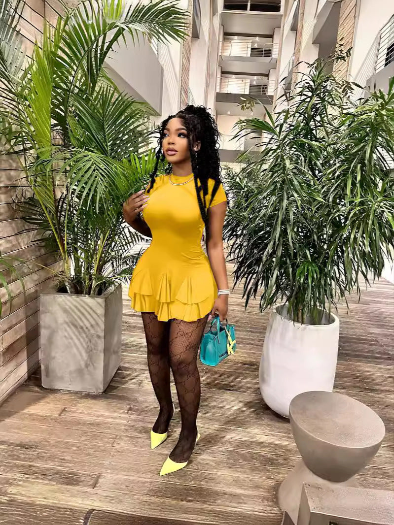 Women Clothing Irregular Mini Dress 6