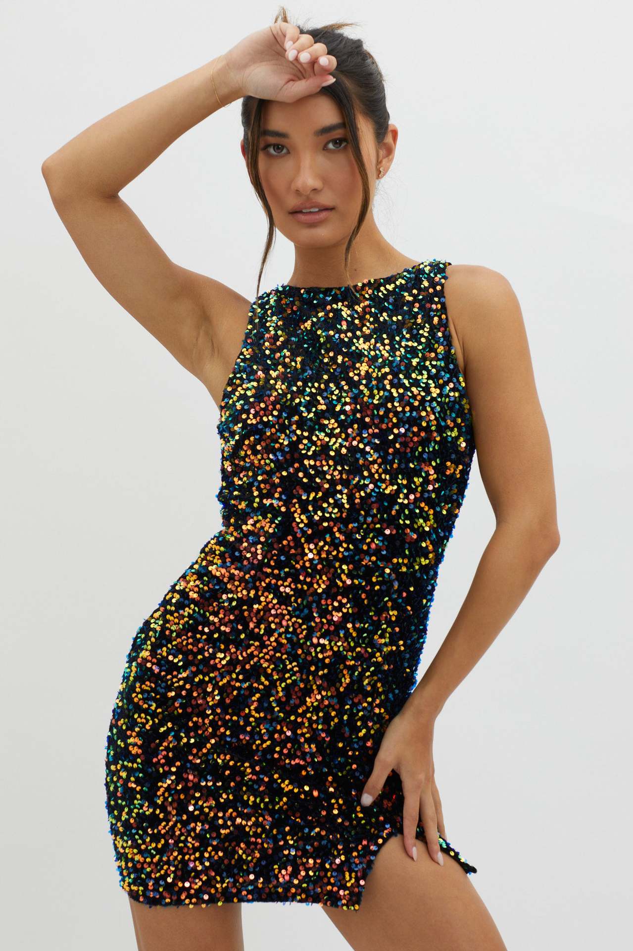 Women Sexy Backless Sequin Bodycon Dress 6