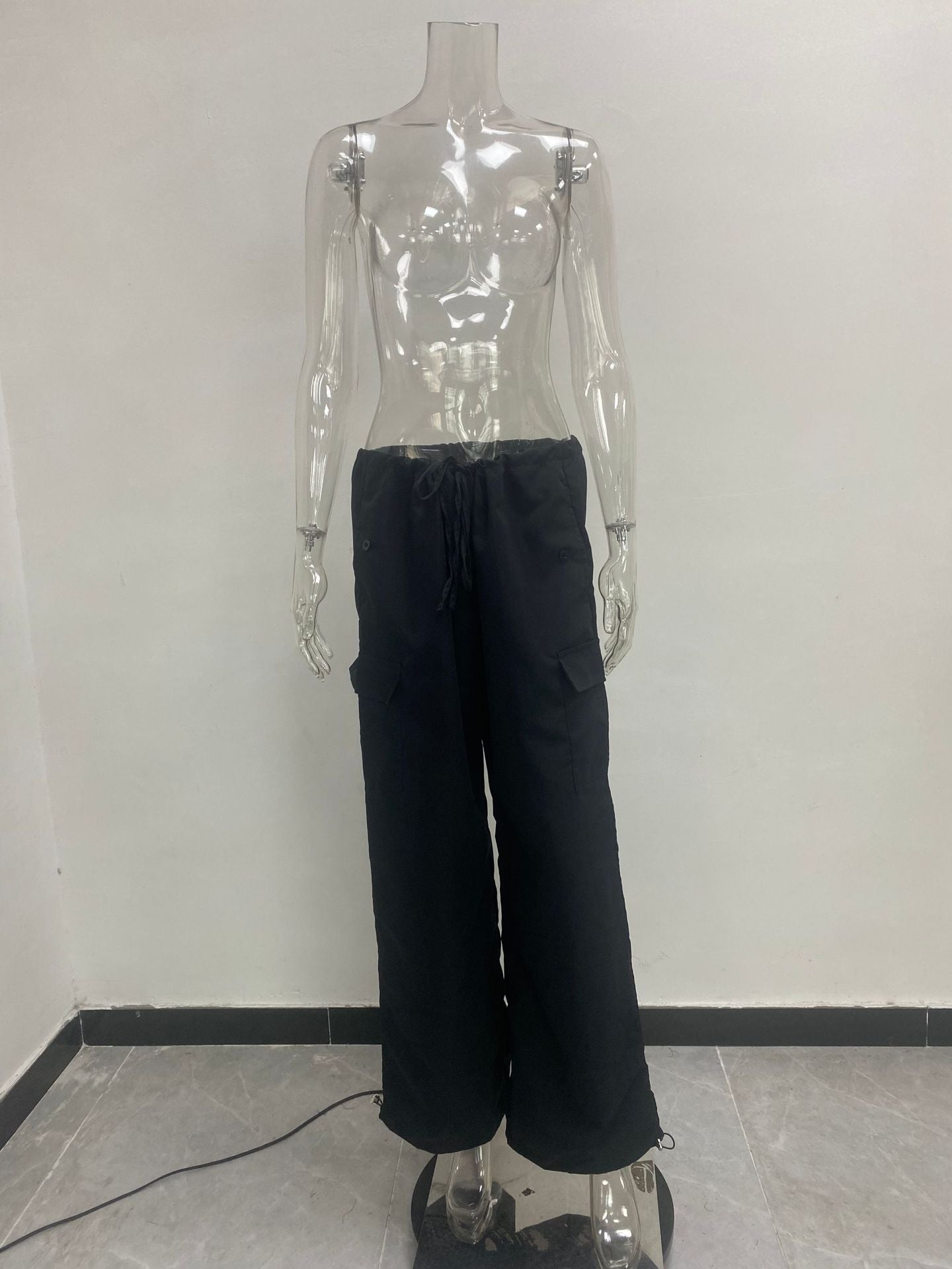 Street Loose Cargo Pants Autumn Fashion Casual Low Waist Plus Size Slim Fit Trousers 22