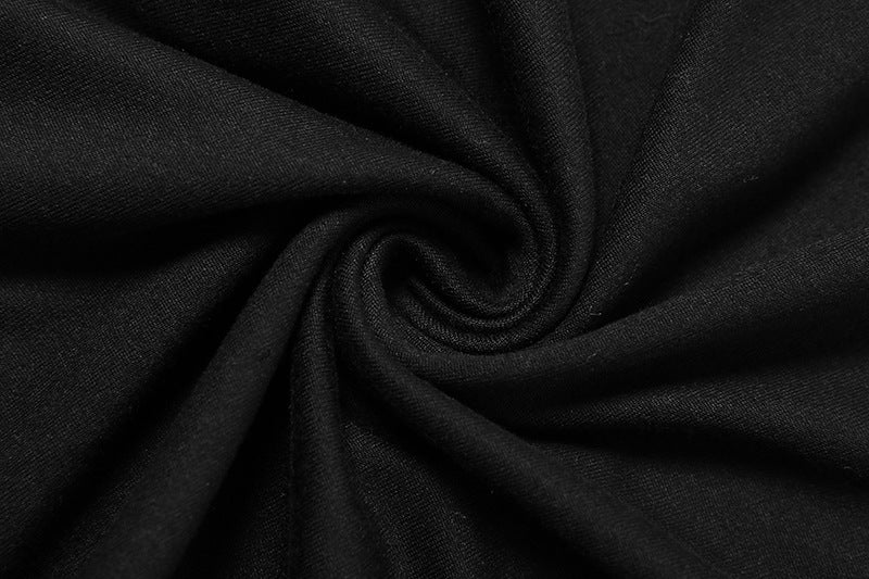 Autumn Women's Sexy Mesh Patchwork High Neck High Waist Slim Long Dress 17