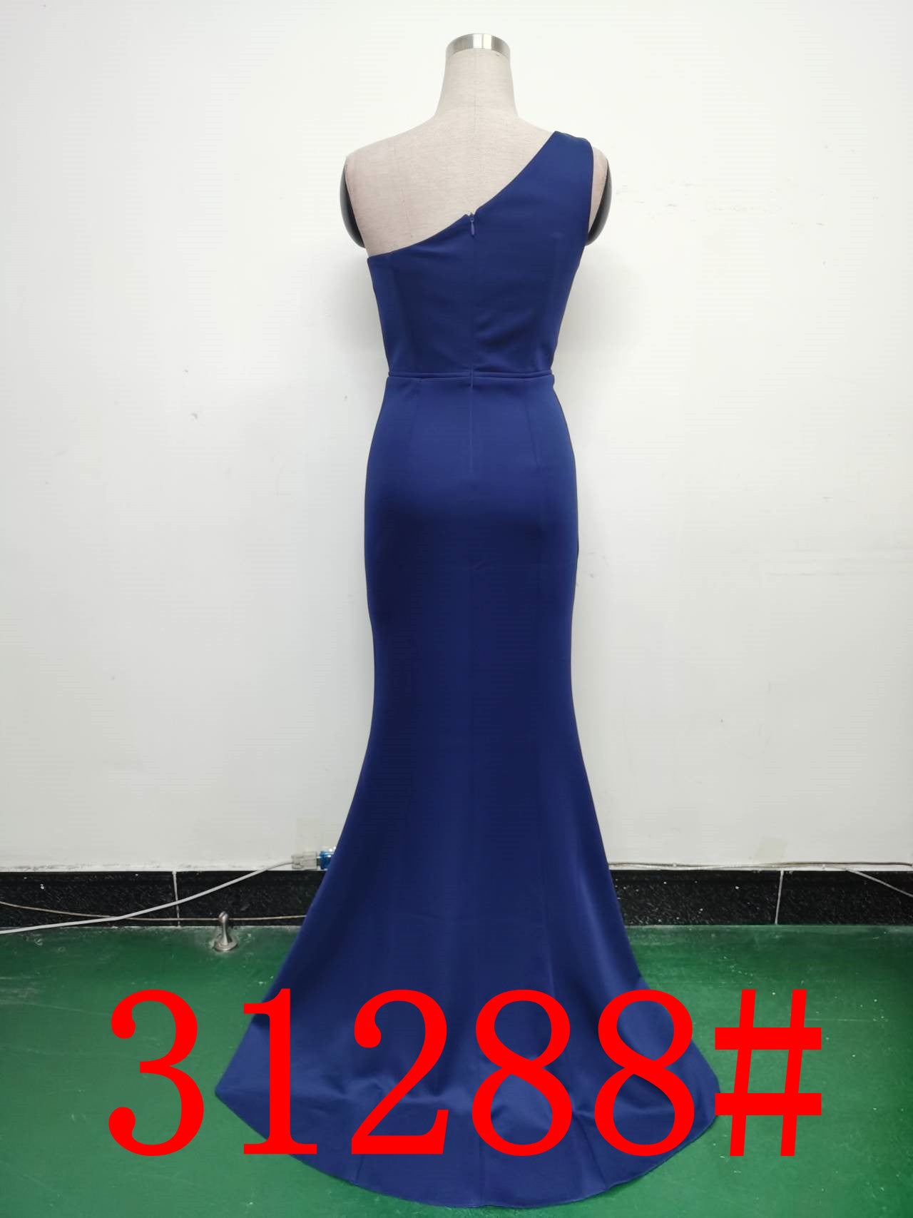 Women Elegant Satin Slit Formal Party Evening Dress 23