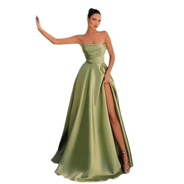 Women Strapless Sexy Slit Formal Party Evening Dress（Processing time need 3-6 days） 25
