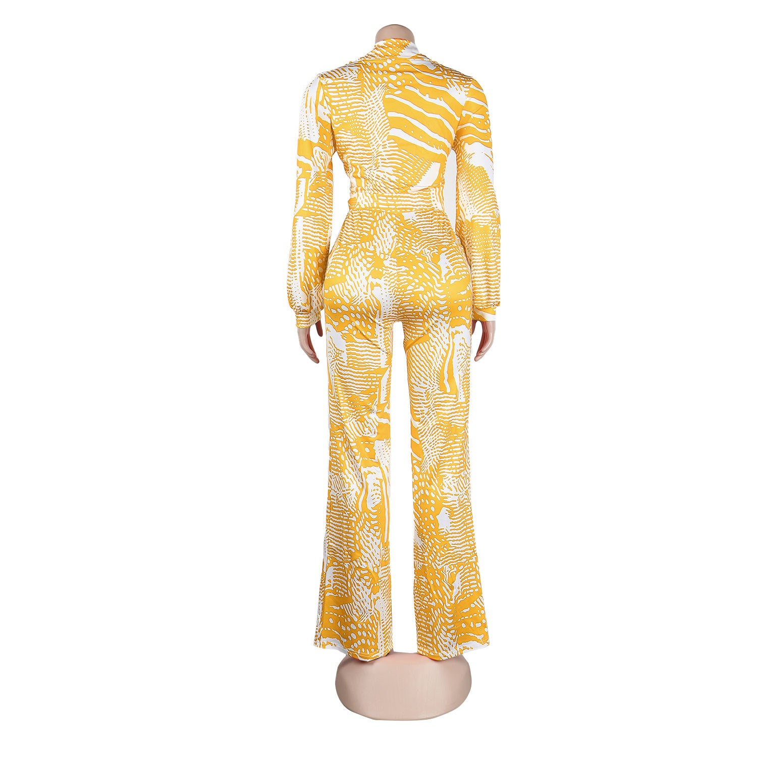 Sexy Printed Nightclub Lace-Up Two-Piece Pants Set 15