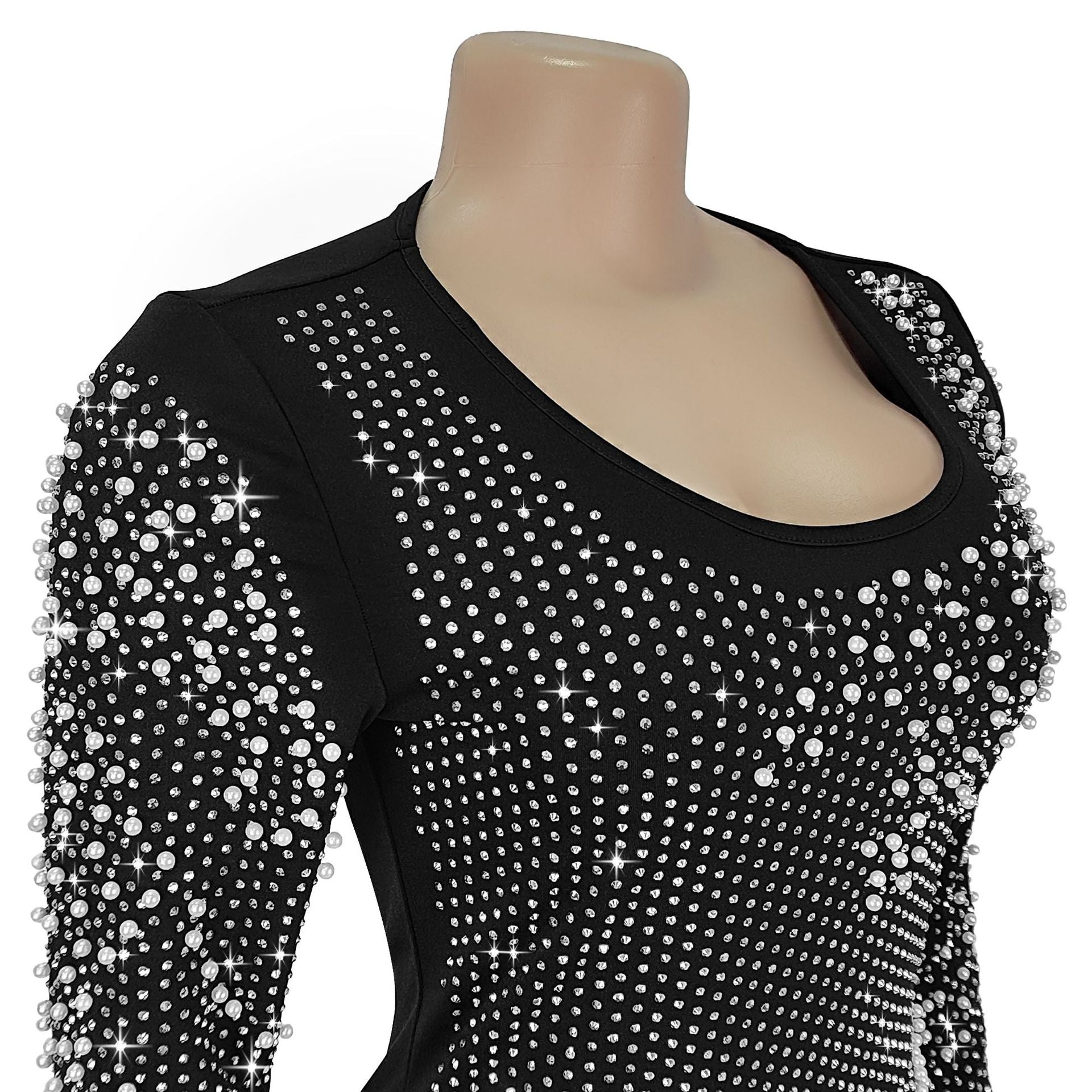 Women Beaded bubble beads elegant dress 11