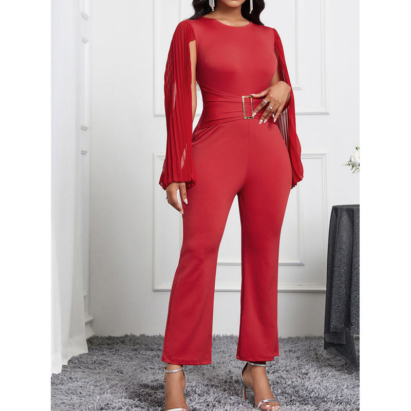 Chic & Elegant Solid Color Jumpsuit 5