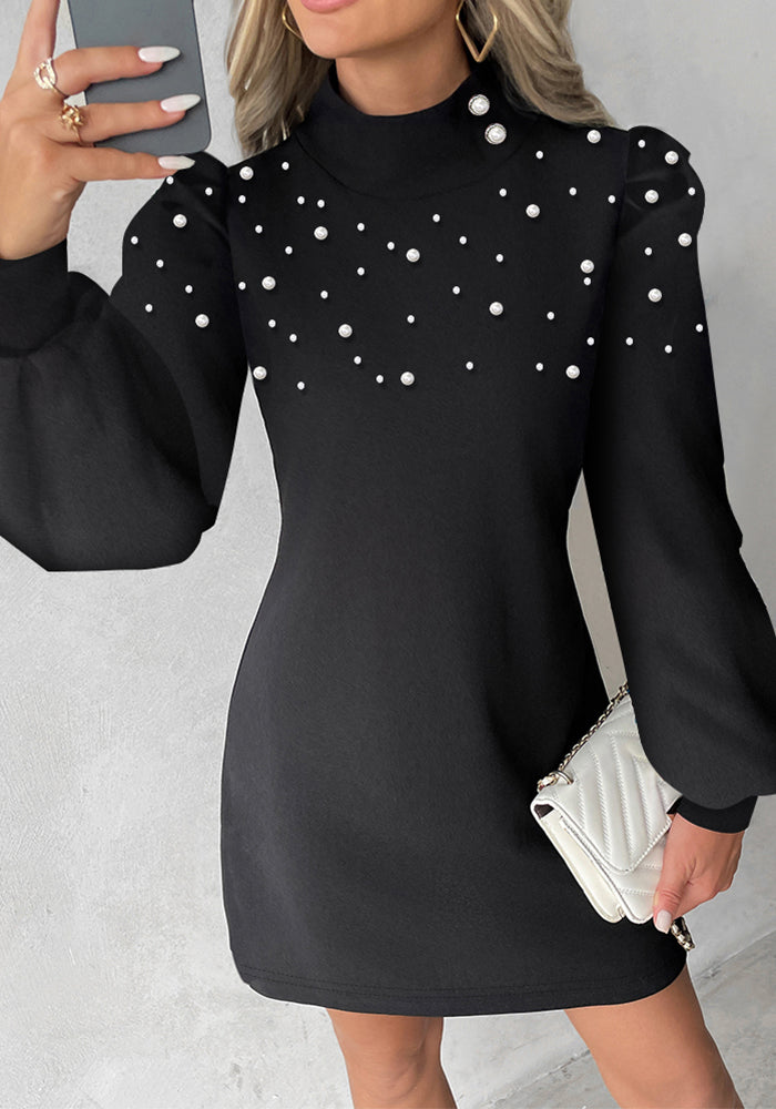 Women Sequined Long Sleeve Dress