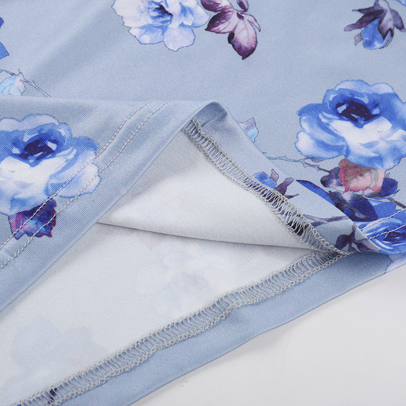 Women printed sexy summer Beach Holidays dress 17