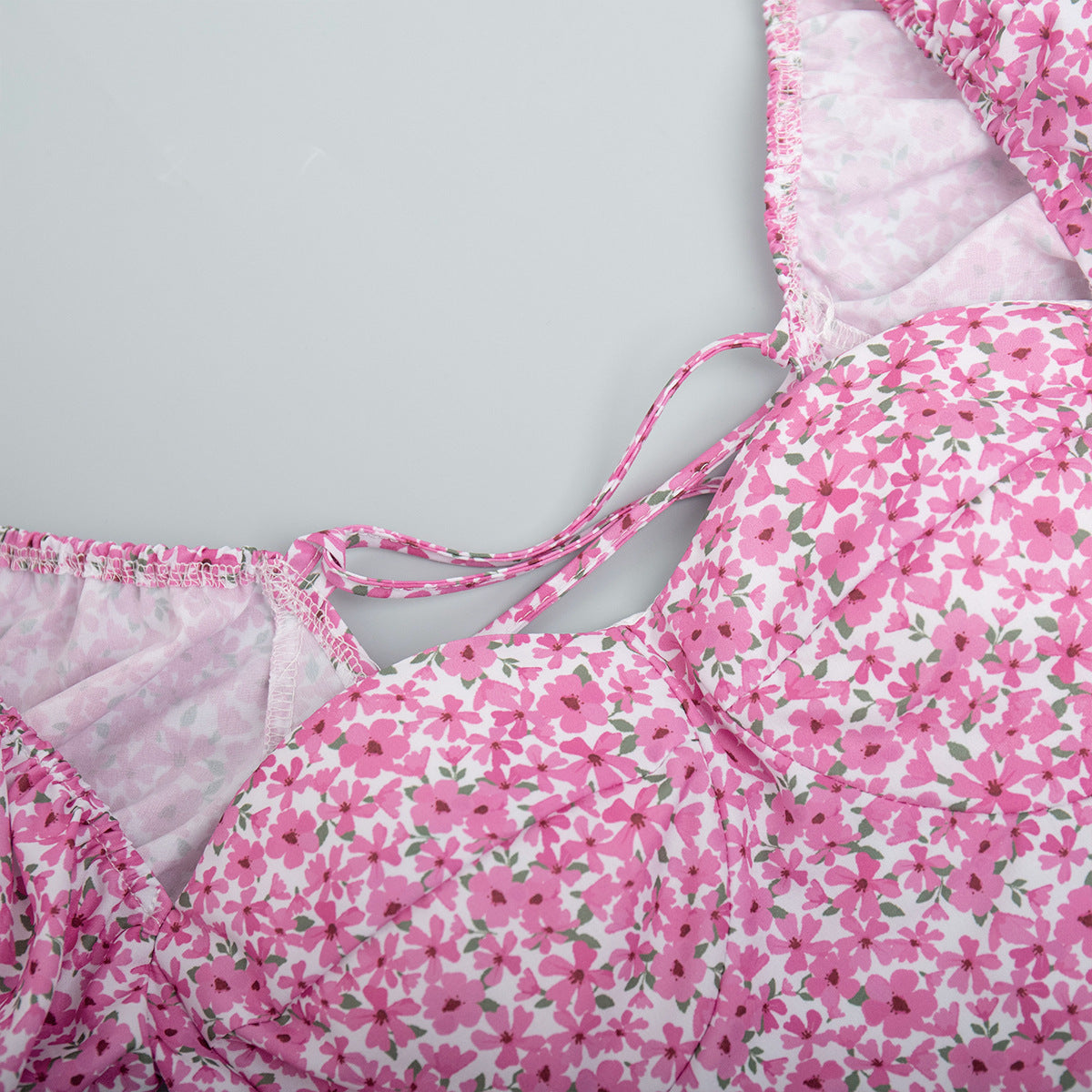 Women's Summer Off-Shoulder Floral Slit Long Dress 12