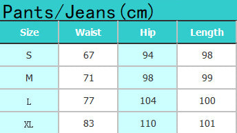 Women's High Waist Folded Hem Washed Straight Denim Trousers 7