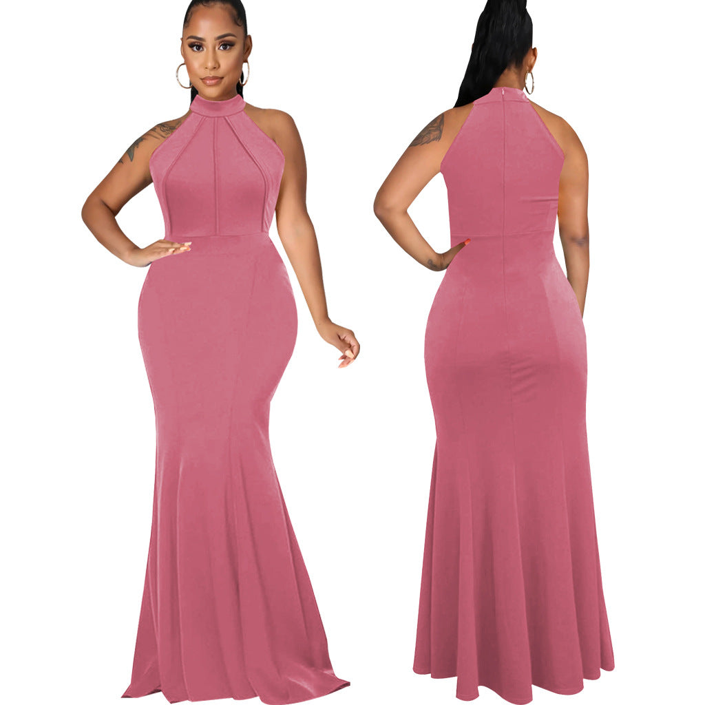 Women Sexy Solid Sleeveless Dress 15