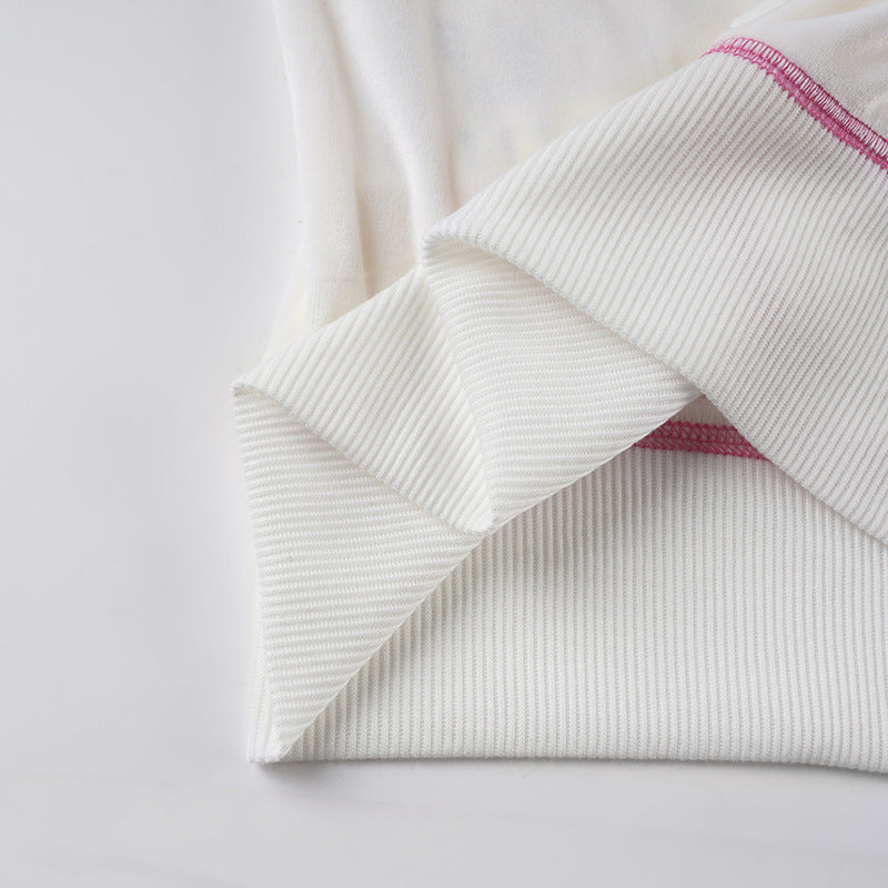 Women American-Style Fall/Winter Sport Velvet Letter Print Fur Collar Hooded Long-Sleeved Jacket and Pants Two-Piece Set 30