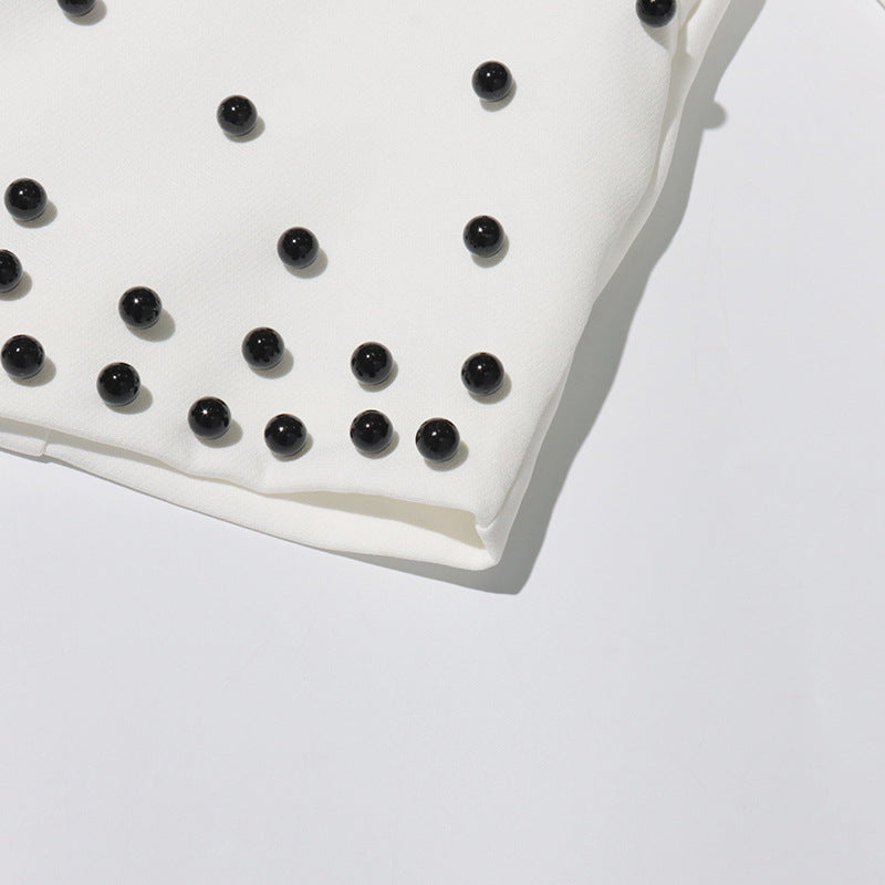 Women beaded top + skirt two-piece set 13