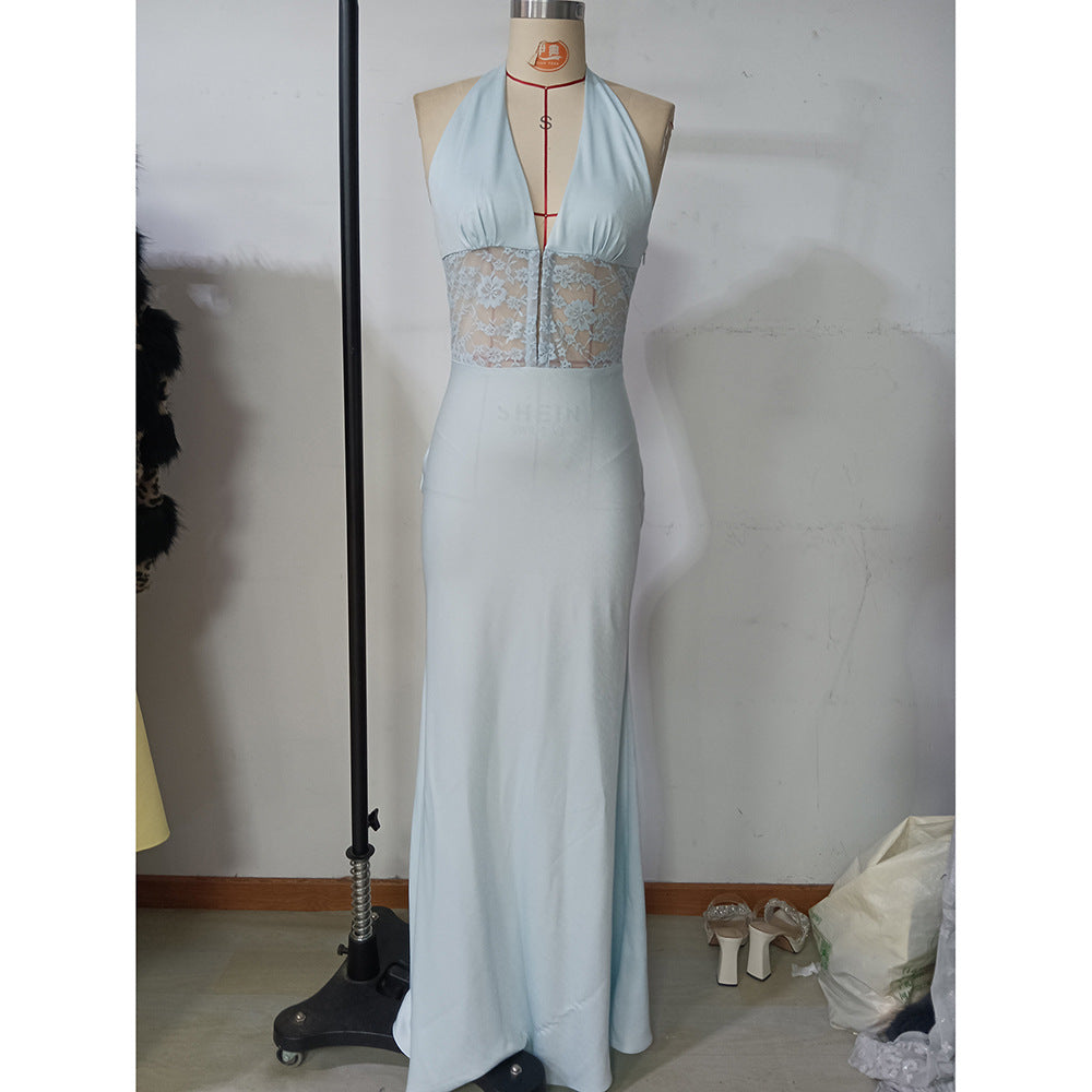 Wedding Dress Female Sexy Nightclub Formal Party Evening Dress Cocktail Long Fishtail Gown 9