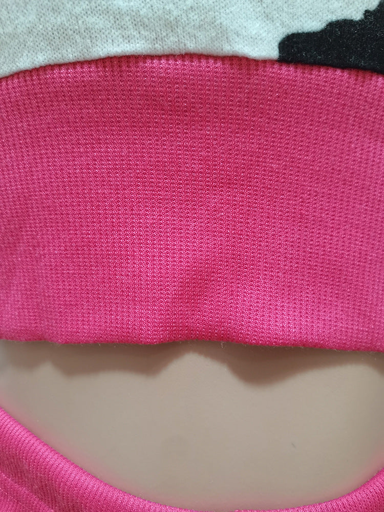 Women's Summer Print Heart Neck Slim Sport Casual Top + Shorts Set 19