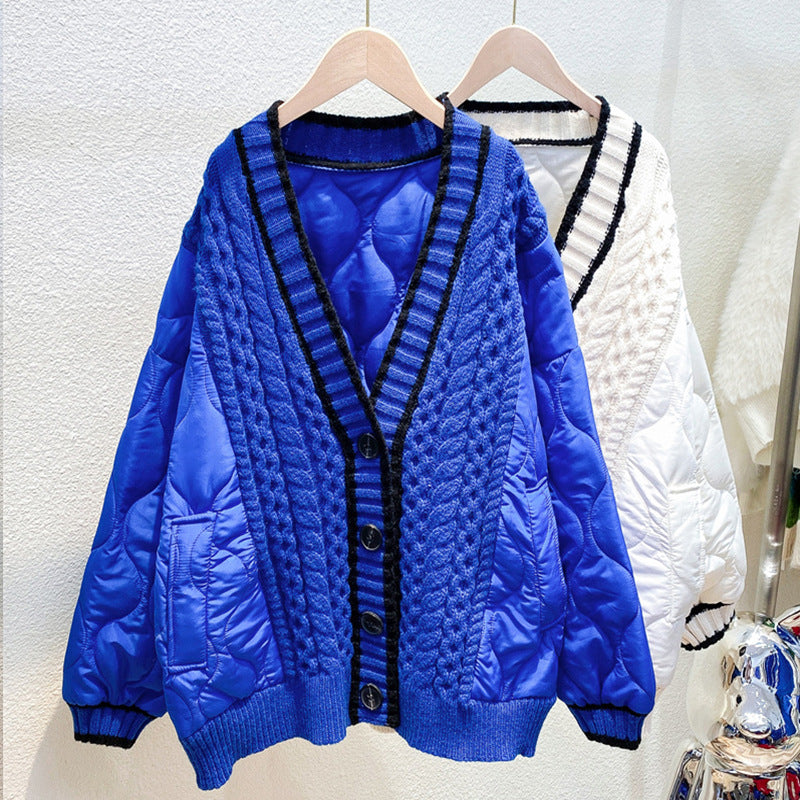 Women autumn and winter loose knitting cardigan sweater 11