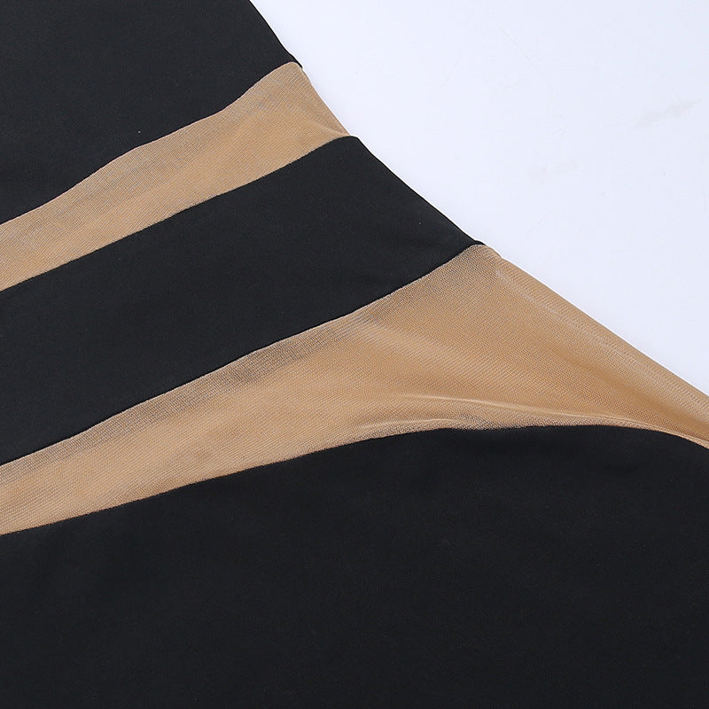 Sexy Strapless Hollow Bodycon Slim Long Party Dress 16