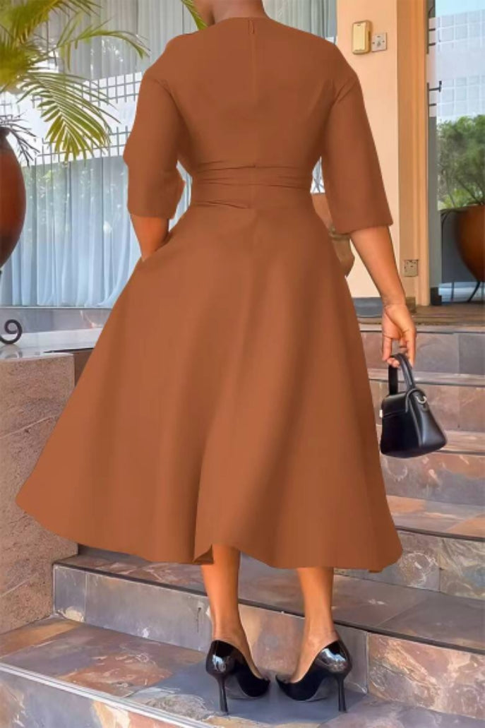 Women solid dress 26