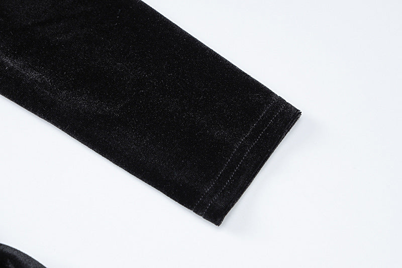 Women's Winter Sexy Hollow See-Through Slim Long Sleeve Bodycon Dress 12