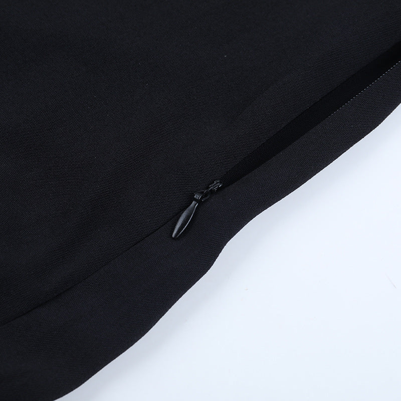 Women's Fashion Chic Lace-Up Long Sleeve Short Dress 10