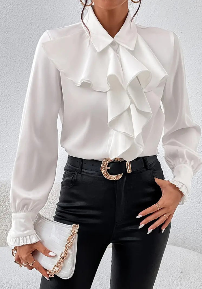 Autumn Fashion Ruffle Layered Shirt For Women