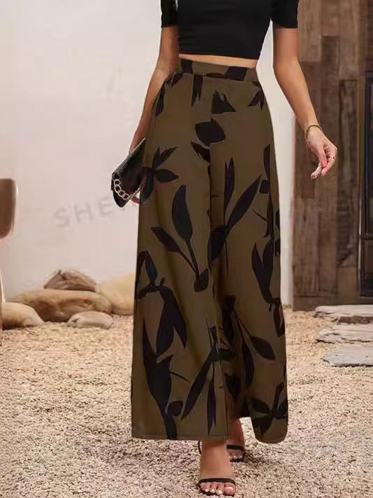 Women Spring Casual Wide Leg Pants