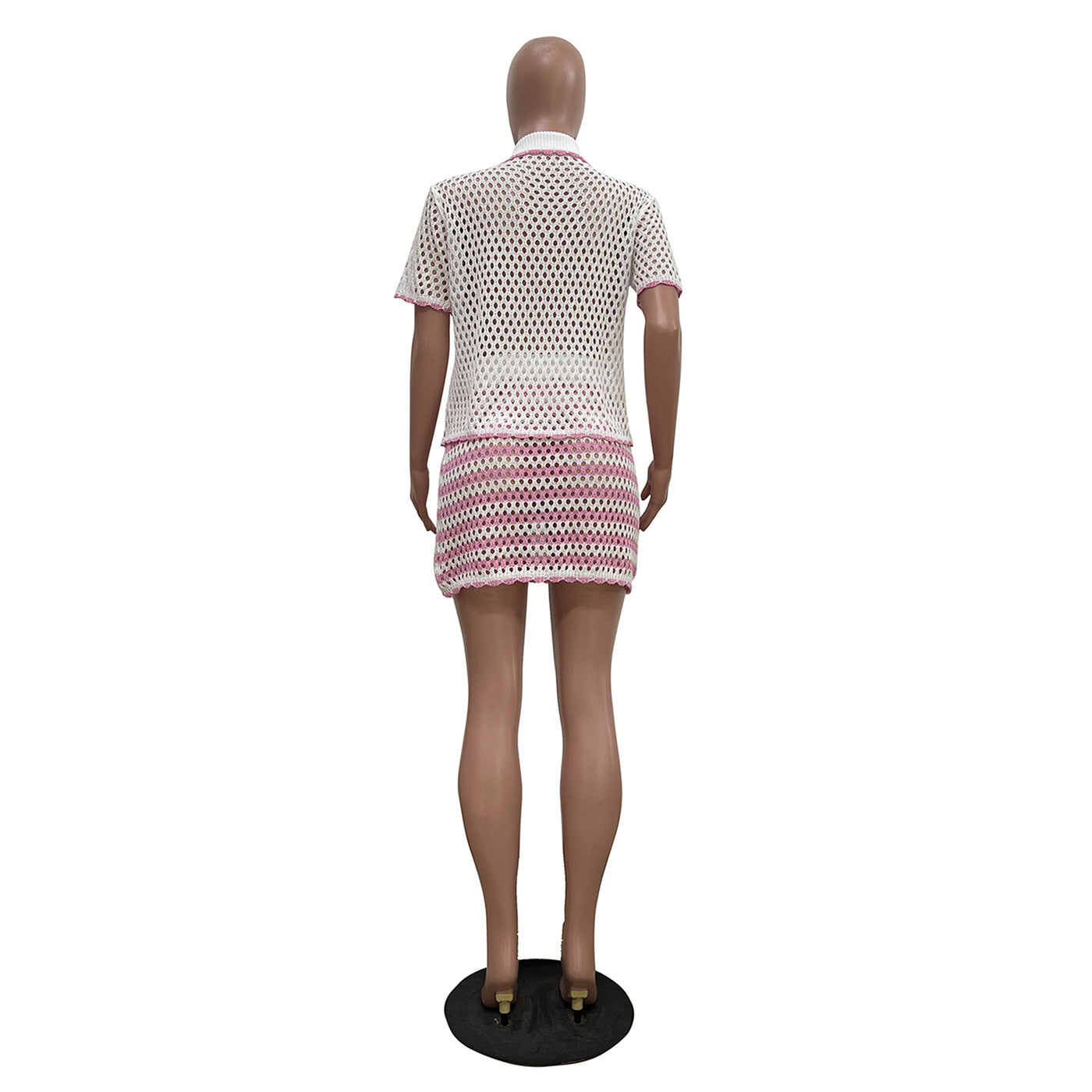 Loose Knit Blazer Cardigan Shorts Set Women’s Casual Outfit 9