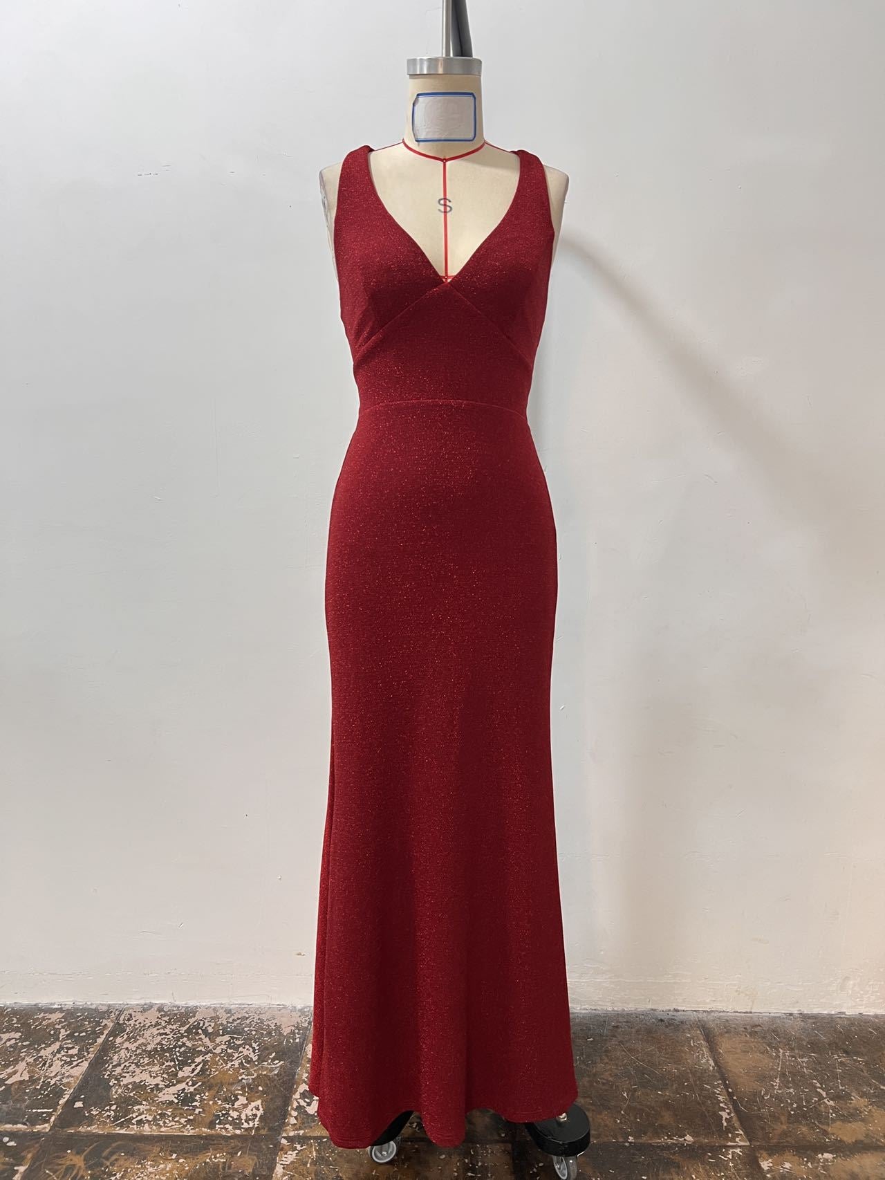 Women Sexy Backless Lace-Up Dress 9