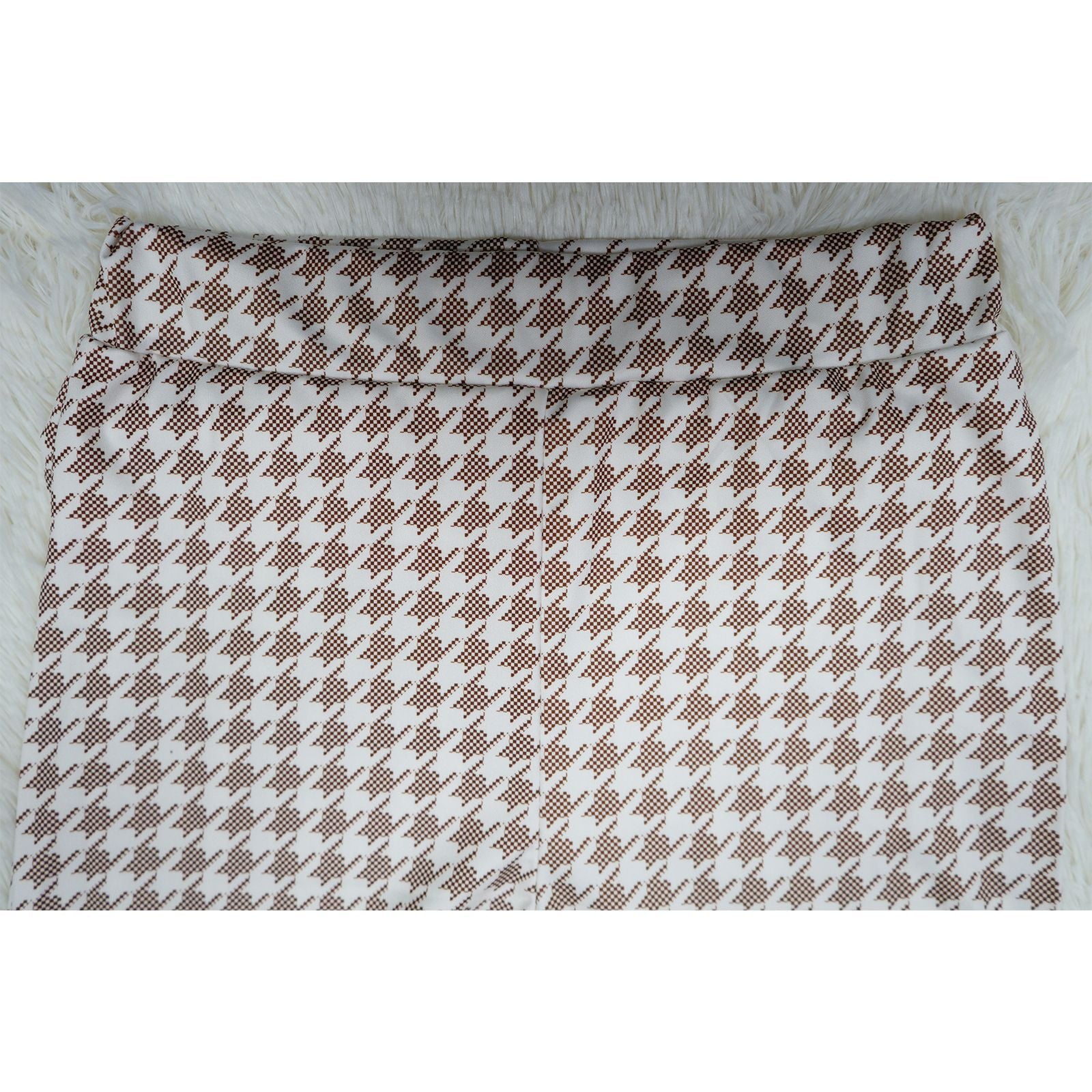 Turndown Colloar Print Two-Piece Suit 16