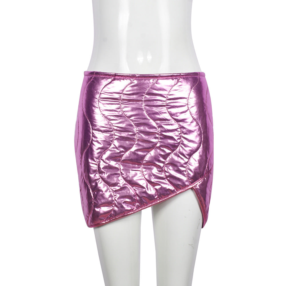 Women Irregular Padded Mini Skirt 9