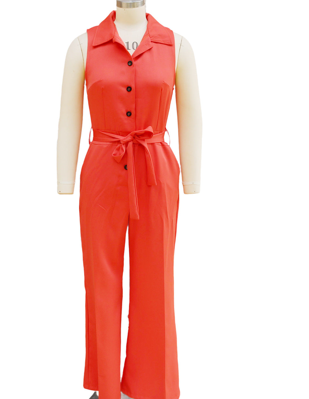 Women Career Sleeveless Jumpsuit 14