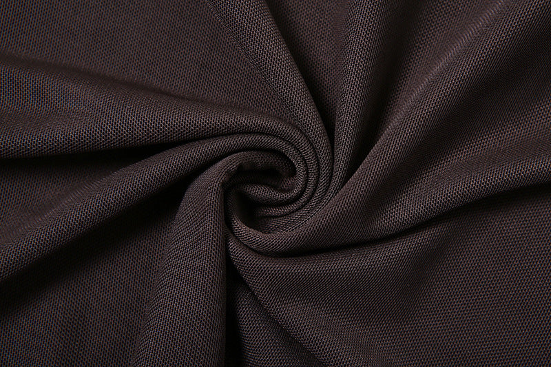 Spring Sexy Deep V See-Through Low Back Lace-Up Solid Mini Dress 16