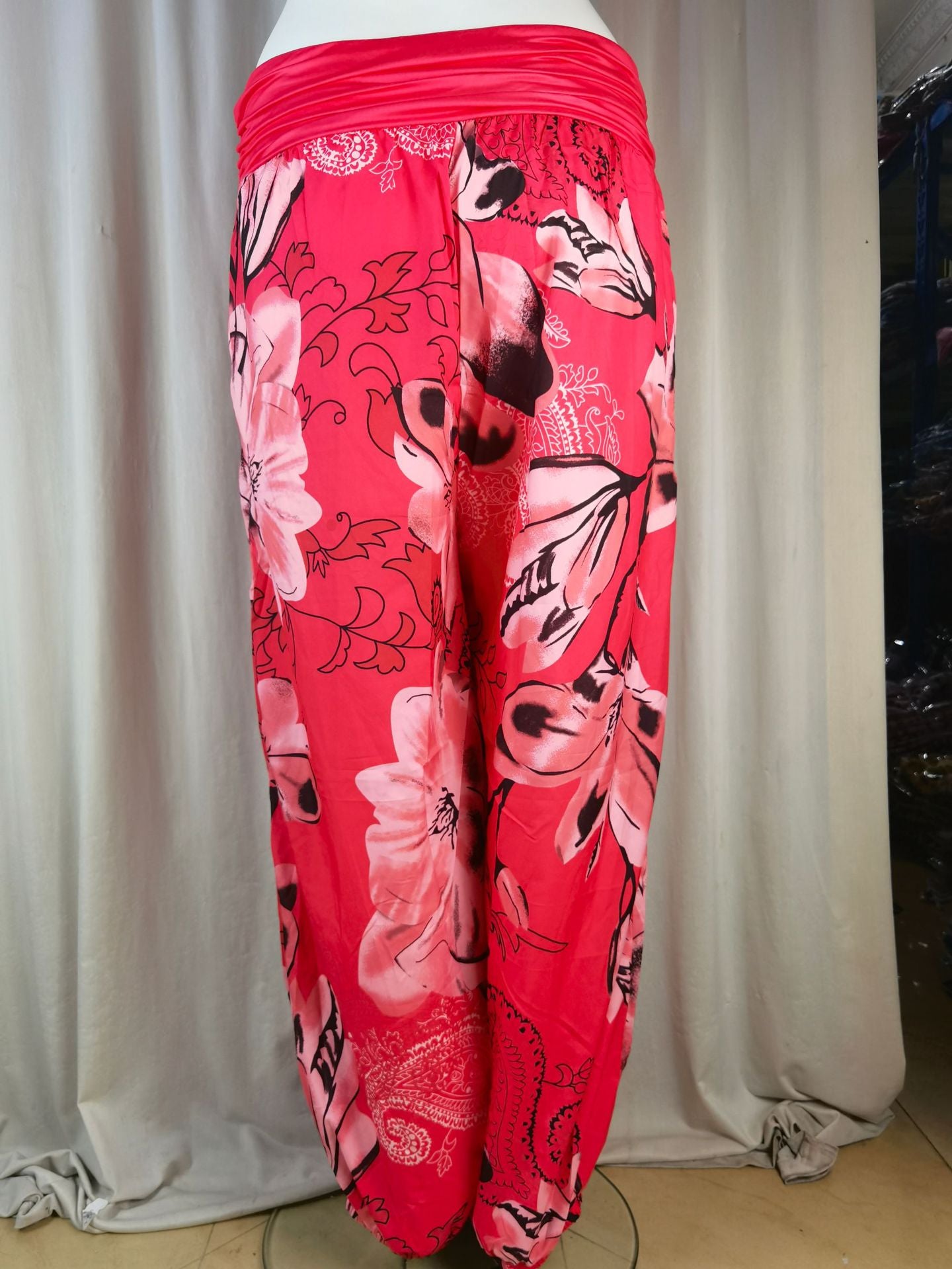 Women Printed Casual Wide-Leg Pants 71