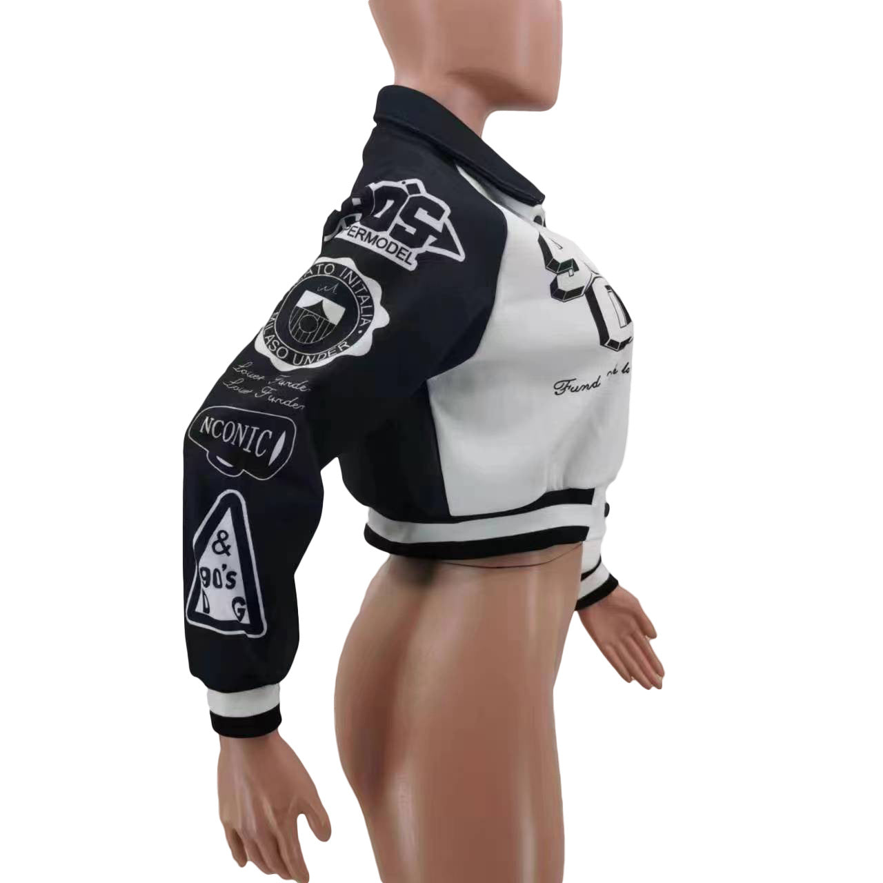 Women'S Fashion Casual Print Baseball Jacket 15