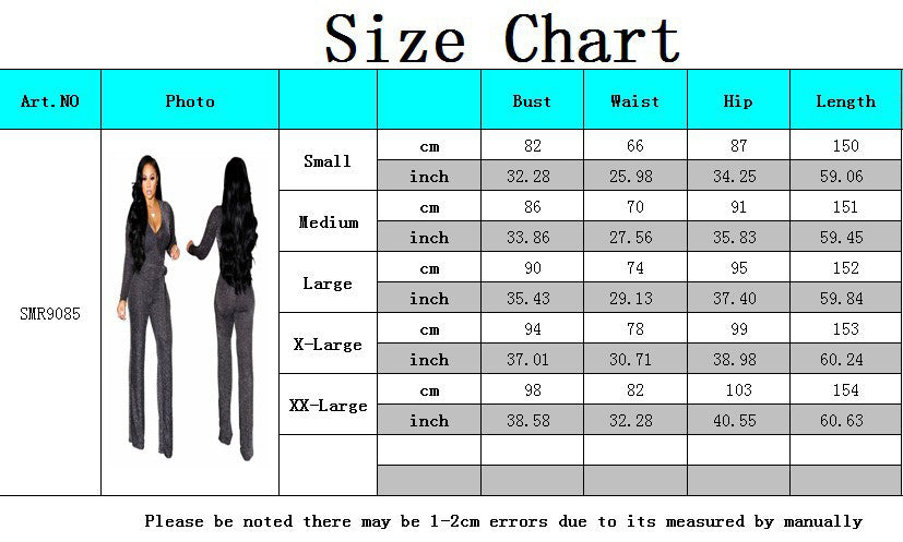 Winter Fashion V-Neck Belt Women's Jumpsuit 25