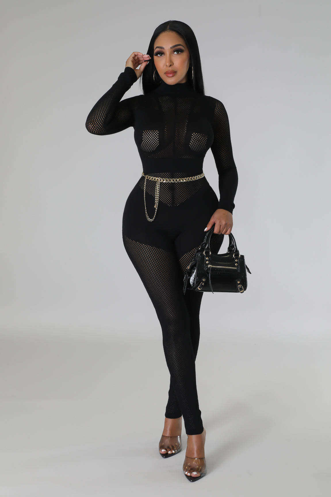 Women's Fashion Wool Knitting Jumpsuit