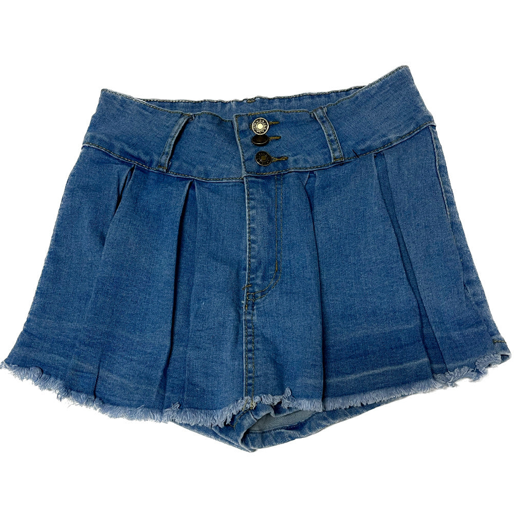 Women's Vintage Wash Stretch Denim Shorts 34